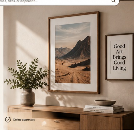 Desert Frames custom interior framing